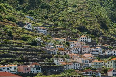 domy na wzgórzu, Portugalia, Madera